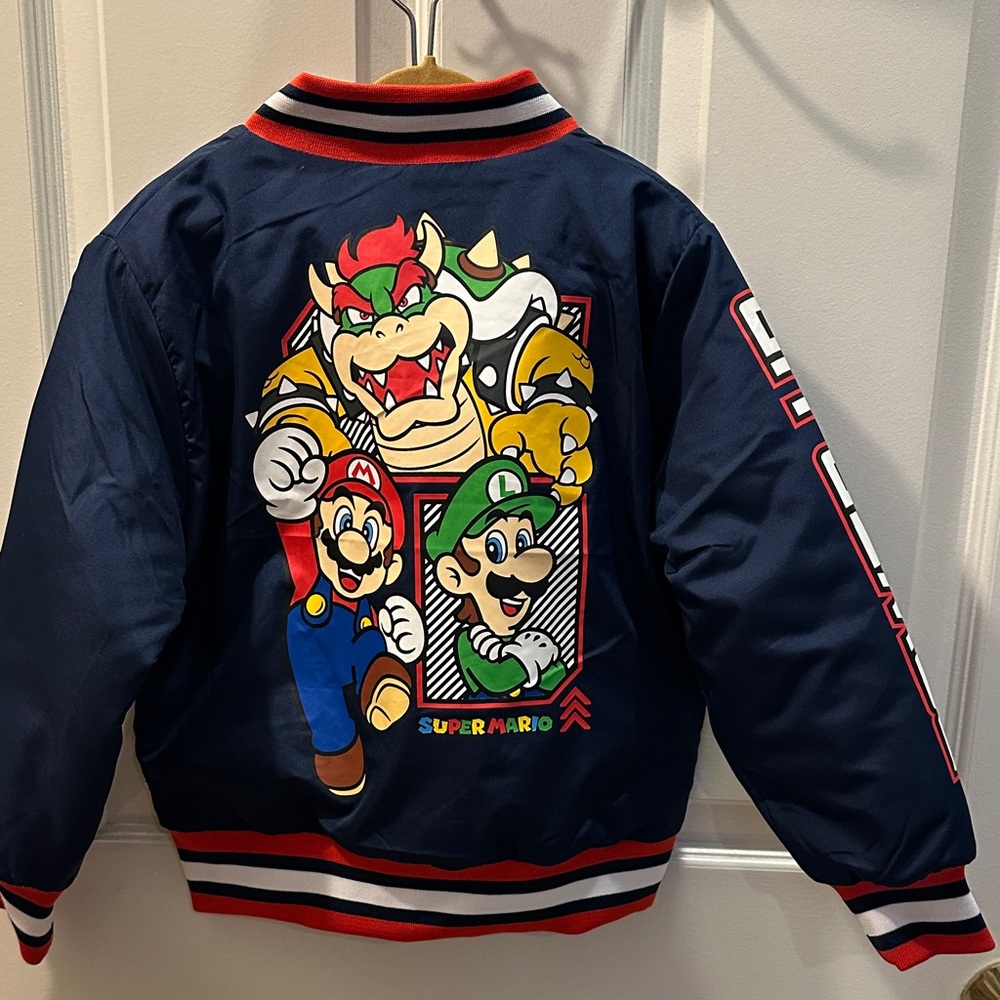 Super Mario Kids Puffer Jacket - Dark Blue - Picture 3 of 7
